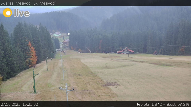 Skiareál Mezivodí - Ski Mezivodí  - 27.10.2025 v 15:25 Skiareál Mezivodí - Ski Mezivodí  - 27.10.2025 v 15:25