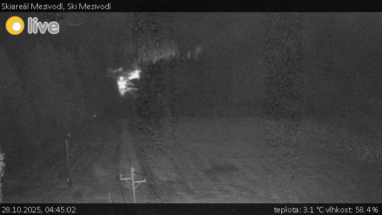 Skiareál Mezivodí - Ski Mezivodí  - 28.10.2025 v 04:45 Skiareál Mezivodí - Ski Mezivodí  - 28.10.2025 v 04:45