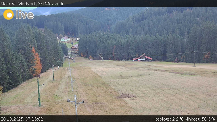 Skiareál Mezivodí - Ski Mezivodí  - 28.10.2025 v 07:25 Skiareál Mezivodí - Ski Mezivodí  - 28.10.2025 v 07:25