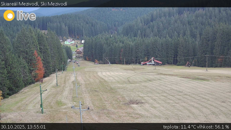 Skiareál Mezivodí - Ski Mezivodí  - 30.10.2025 v 13:55 Skiareál Mezivodí - Ski Mezivodí  - 30.10.2025 v 13:55