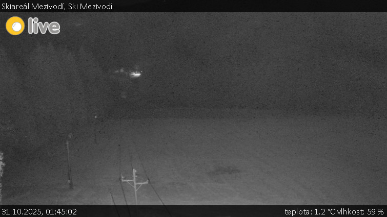 Skiareál Mezivodí - Ski Mezivodí  - 31.10.2025 v 01:45 Skiareál Mezivodí - Ski Mezivodí  - 31.10.2025 v 01:45