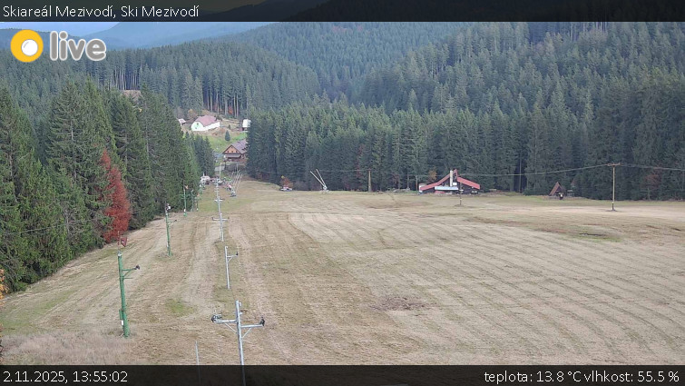 Skiareál Mezivodí - Ski Mezivodí - 2.11.2025 v 13:55 Skiareál Mezivodí - Ski Mezivodí - 2.11.2025 v 13:55