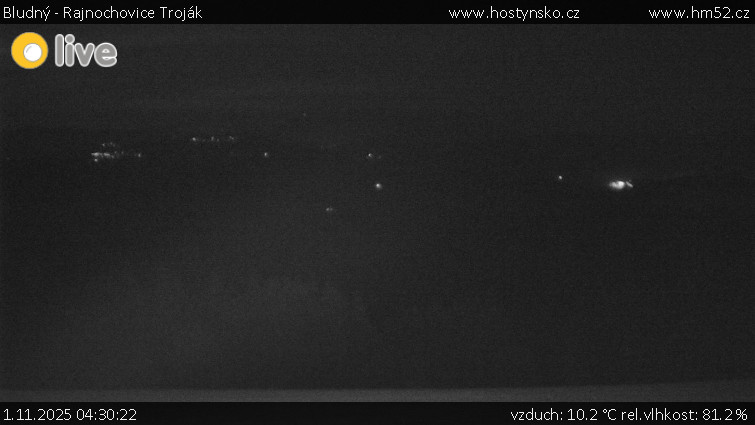 Bludný - Rajnochovice Troják - Bludný - Rajnochovice Troják  - 1.11.2025 v 04:30 Bludný - Rajnochovice Troják - Bludný - Rajnochovice Troják  - 1.11.2025 v 04:30