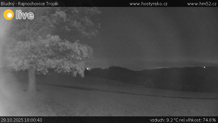 Bludný - Rajnochovice Troják - Bludný - Rajnochovice Troják  - 29.10.2025 v 18:00 Bludný - Rajnochovice Troják - Bludný - Rajnochovice Troják  - 29.10.2025 v 18:00