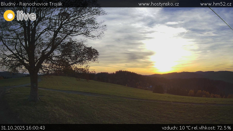 Bludný - Rajnochovice Troják - Bludný - Rajnochovice Troják  - 31.10.2025 v 16:00 Bludný - Rajnochovice Troják - Bludný - Rajnochovice Troják  - 31.10.2025 v 16:00