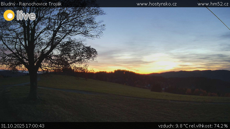 Bludný - Rajnochovice Troják - Bludný - Rajnochovice Troják  - 31.10.2025 v 17:00 Bludný - Rajnochovice Troják - Bludný - Rajnochovice Troják  - 31.10.2025 v 17:00