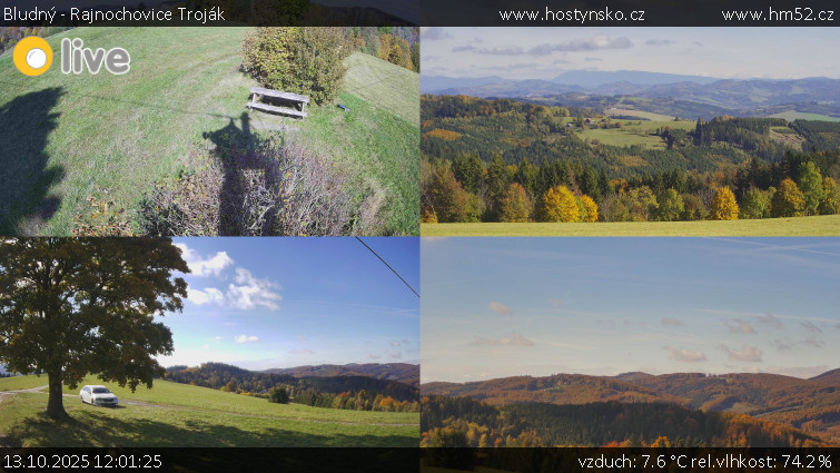 Bludný - Rajnochovice Troják - Sdružený snímek Bludný - 13.10.2025 v 12:01 Bludný - Rajnochovice Troják - Sdružený snímek Bludný - 13.10.2025 v 12:01
