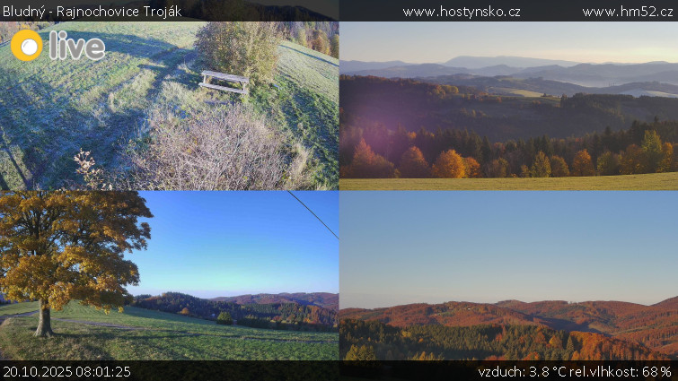 Bludný - Rajnochovice Troják - Sdružený snímek Bludný - 20.10.2025 v 08:01 Bludný - Rajnochovice Troják - Sdružený snímek Bludný - 20.10.2025 v 08:01