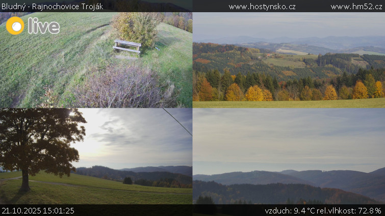 Bludný - Rajnochovice Troják - Sdružený snímek Bludný - 21.10.2025 v 15:01 Bludný - Rajnochovice Troják - Sdružený snímek Bludný - 21.10.2025 v 15:01