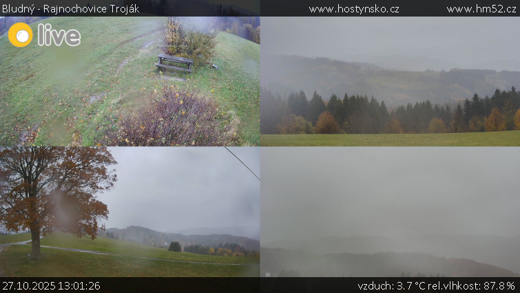 Bludný - Rajnochovice Troják - Sdružený snímek Bludný - 27.10.2025 v 13:01 Bludný - Rajnochovice Troják - Sdružený snímek Bludný - 27.10.2025 v 13:01