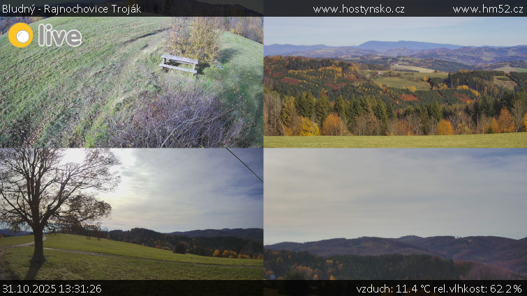 Bludný - Rajnochovice Troják - Sdružený snímek Bludný - 31.10.2025 v 13:31 Bludný - Rajnochovice Troják - Sdružený snímek Bludný - 31.10.2025 v 13:31