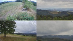 Kombiniertes Bild Der Wanderer