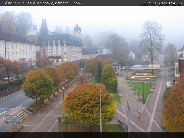 Město Jánské Lázně - Kolonáda, náměstí Svobody - 22.10.2025 v 07:45 Město Jánské Lázně - Kolonáda, náměstí Svobody - 22.10.2025 v 07:45
