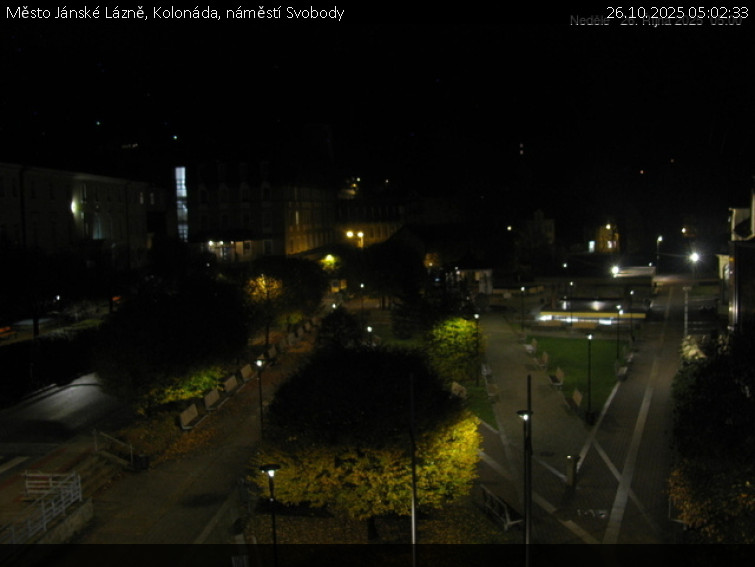 Město Jánské Lázně - Kolonáda, náměstí Svobody - 26.10.2025 v 05:02 Město Jánské Lázně - Kolonáda, náměstí Svobody - 26.10.2025 v 05:02