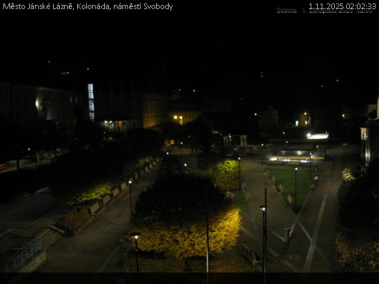 Město Jánské Lázně - Kolonáda, náměstí Svobody - 1.11.2025 v 02:02 Město Jánské Lázně - Kolonáda, náměstí Svobody - 1.11.2025 v 02:02