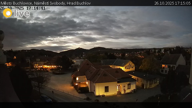 Město Buchlovice - Náměstí Svobody, Hrad Buchlov - 26.10.2025 v 17:15 Město Buchlovice - Náměstí Svobody, Hrad Buchlov - 26.10.2025 v 17:15