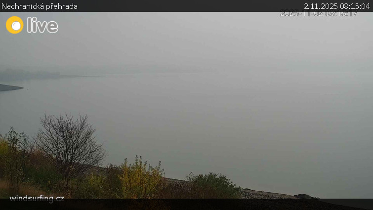 Nechranická přehrada - Nechranická přehrada - 2.11.2025 v 08:15 Nechranická přehrada - Nechranická přehrada - 2.11.2025 v 08:15