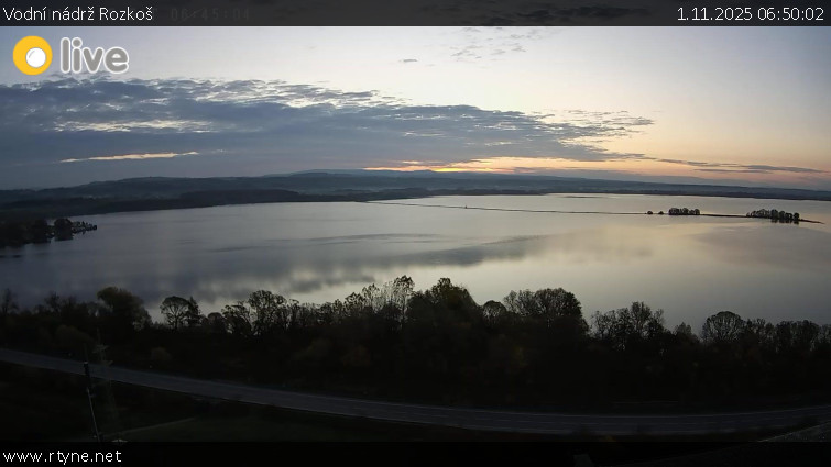Vodní nádrž Rozkoš - Vodní nádrž Rozkoš - 1.11.2025 v 06:50 Vodní nádrž Rozkoš - Vodní nádrž Rozkoš - 1.11.2025 v 06:50