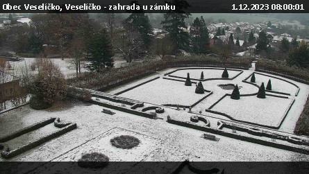 Obec Veselíčko - Veselíčko - zahrada u zámku - 1.12.2023 v 08:00