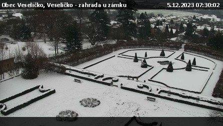 Obec Veselíčko - Veselíčko - zahrada u zámku - 5.12.2023 v 07:30