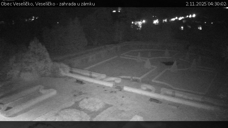 Obec Veselíčko - Veselíčko - zahrada u zámku - 2.11.2025 v 04:30 Obec Veselíčko - Veselíčko - zahrada u zámku - 2.11.2025 v 04:30