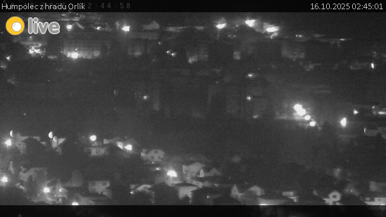 Město Humpolec - Humpolec z hradu Orlík - 16.10.2025 v 02:45 Město Humpolec - Humpolec z hradu Orlík - 16.10.2025 v 02:45