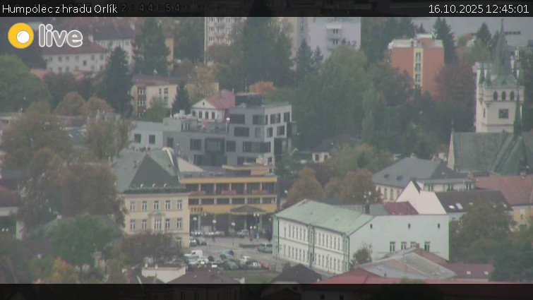 Město Humpolec - Humpolec z hradu Orlík - 16.10.2025 v 12:45 Město Humpolec - Humpolec z hradu Orlík - 16.10.2025 v 12:45