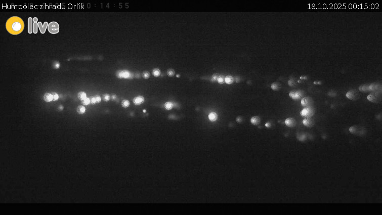 Město Humpolec - Humpolec z hradu Orlík - 18.10.2025 v 00:15 Město Humpolec - Humpolec z hradu Orlík - 18.10.2025 v 00:15