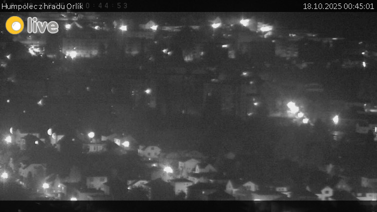 Město Humpolec - Humpolec z hradu Orlík - 18.10.2025 v 00:45 Město Humpolec - Humpolec z hradu Orlík - 18.10.2025 v 00:45