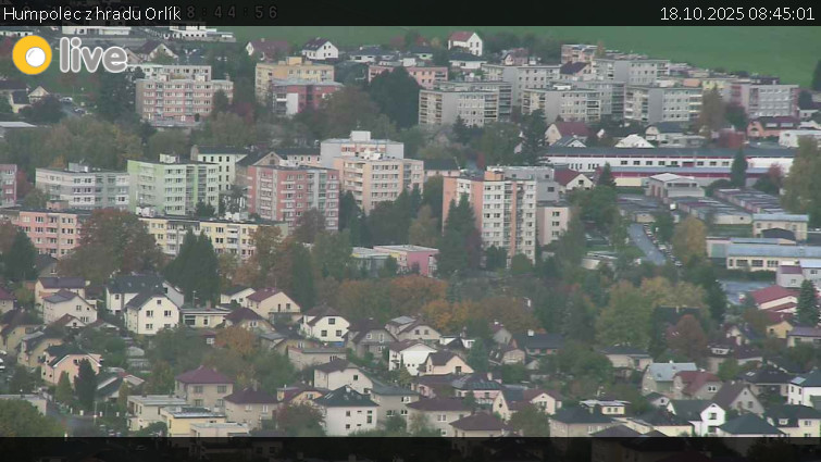 Město Humpolec - Humpolec z hradu Orlík - 18.10.2025 v 08:45 Město Humpolec - Humpolec z hradu Orlík - 18.10.2025 v 08:45