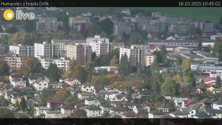 Město Humpolec - Humpolec z hradu Orlík - 18.10.2025 v 10:45 Město Humpolec - Humpolec z hradu Orlík - 18.10.2025 v 10:45