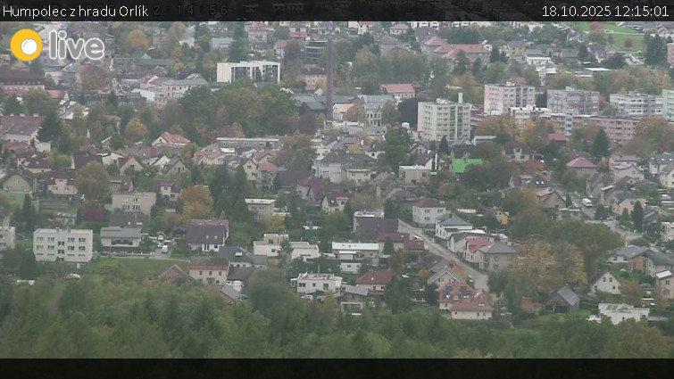Město Humpolec - Humpolec z hradu Orlík - 18.10.2025 v 12:15 Město Humpolec - Humpolec z hradu Orlík - 18.10.2025 v 12:15