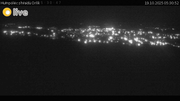 Město Humpolec - Humpolec z hradu Orlík - 19.10.2025 v 05:30 Město Humpolec - Humpolec z hradu Orlík - 19.10.2025 v 05:30