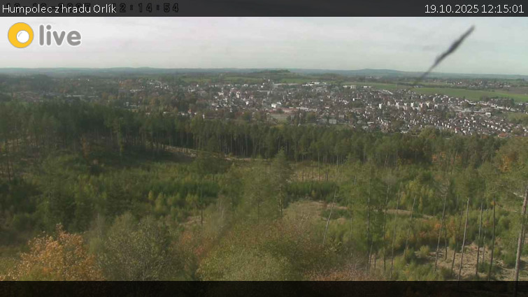 Město Humpolec - Humpolec z hradu Orlík - 19.10.2025 v 12:15 Město Humpolec - Humpolec z hradu Orlík - 19.10.2025 v 12:15