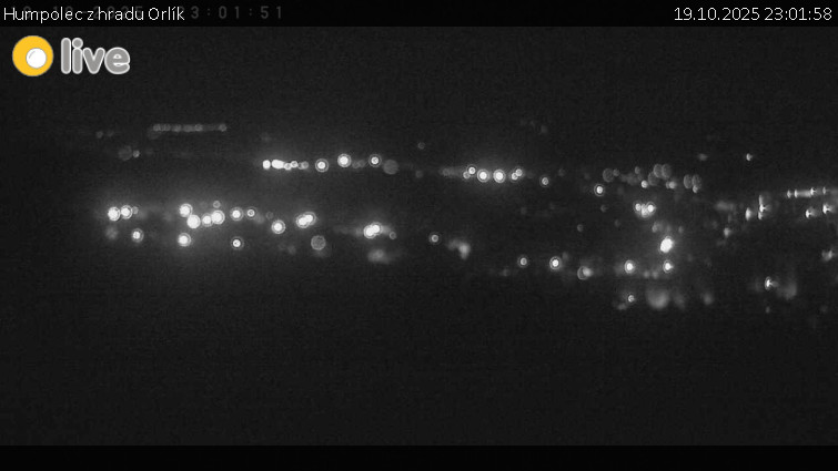 Město Humpolec - Humpolec z hradu Orlík - 19.10.2025 v 23:01 Město Humpolec - Humpolec z hradu Orlík - 19.10.2025 v 23:01