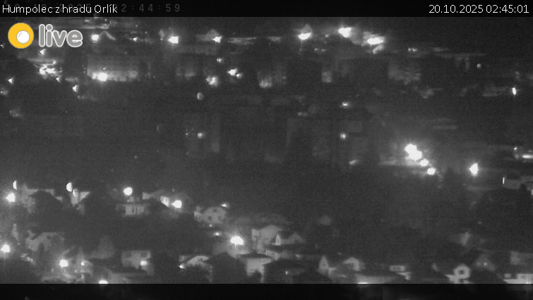 Město Humpolec - Humpolec z hradu Orlík - 20.10.2025 v 02:45 Město Humpolec - Humpolec z hradu Orlík - 20.10.2025 v 02:45