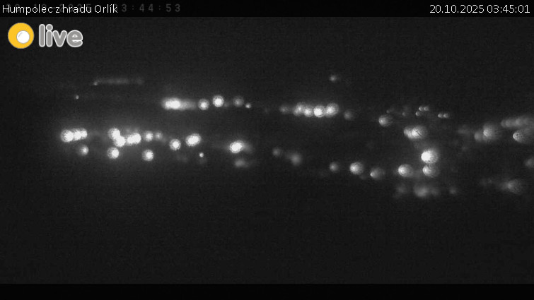 Město Humpolec - Humpolec z hradu Orlík - 20.10.2025 v 03:45 Město Humpolec - Humpolec z hradu Orlík - 20.10.2025 v 03:45