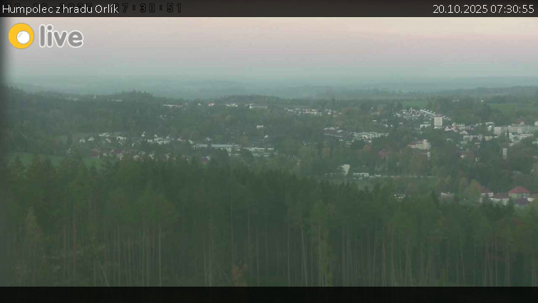 Město Humpolec - Humpolec z hradu Orlík - 20.10.2025 v 07:30 Město Humpolec - Humpolec z hradu Orlík - 20.10.2025 v 07:30
