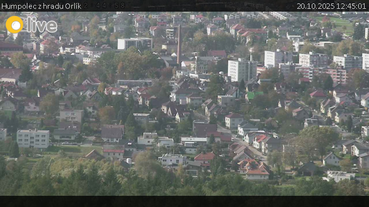 Město Humpolec - Humpolec z hradu Orlík - 20.10.2025 v 12:45 Město Humpolec - Humpolec z hradu Orlík - 20.10.2025 v 12:45