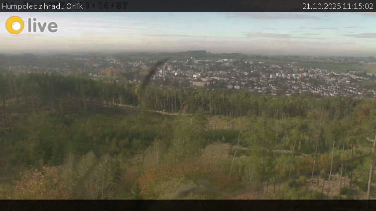 Město Humpolec - Humpolec z hradu Orlík - 21.10.2025 v 11:15 Město Humpolec - Humpolec z hradu Orlík - 21.10.2025 v 11:15