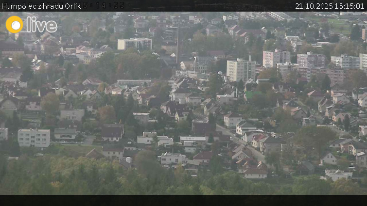 Město Humpolec - Humpolec z hradu Orlík - 21.10.2025 v 15:15 Město Humpolec - Humpolec z hradu Orlík - 21.10.2025 v 15:15