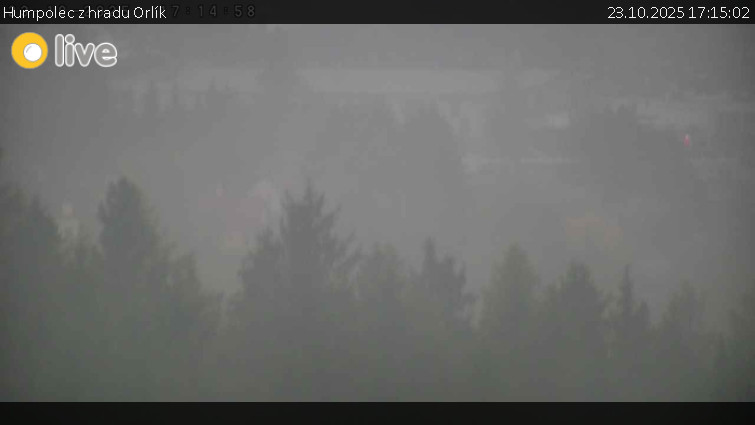 Město Humpolec - Humpolec z hradu Orlík - 23.10.2025 v 17:15 Město Humpolec - Humpolec z hradu Orlík - 23.10.2025 v 17:15