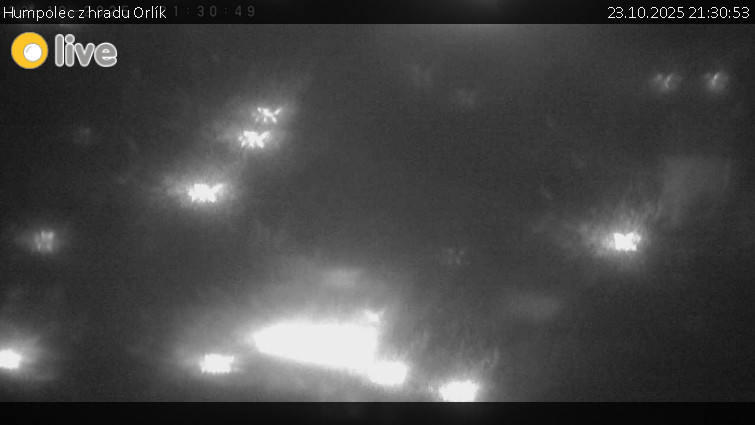 Město Humpolec - Humpolec z hradu Orlík - 23.10.2025 v 21:30 Město Humpolec - Humpolec z hradu Orlík - 23.10.2025 v 21:30