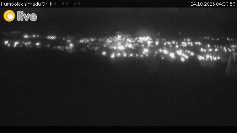 Město Humpolec - Humpolec z hradu Orlík - 24.10.2025 v 04:30 Město Humpolec - Humpolec z hradu Orlík - 24.10.2025 v 04:30