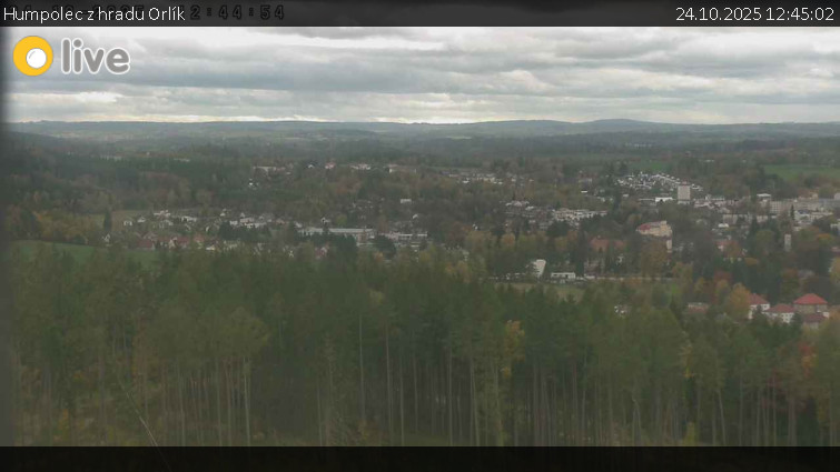 Město Humpolec - Humpolec z hradu Orlík - 24.10.2025 v 12:45 Město Humpolec - Humpolec z hradu Orlík - 24.10.2025 v 12:45
