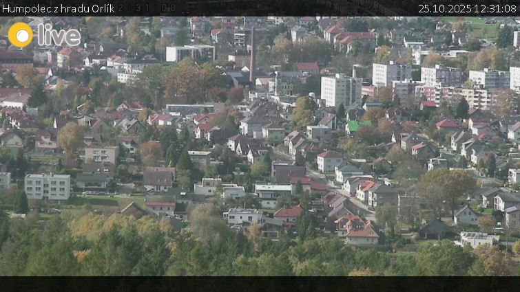 Město Humpolec - Humpolec z hradu Orlík - 25.10.2025 v 12:31 Město Humpolec - Humpolec z hradu Orlík - 25.10.2025 v 12:31