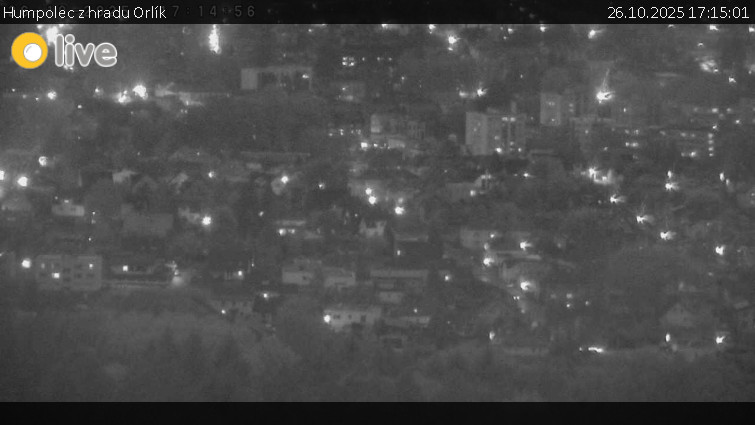 Město Humpolec - Humpolec z hradu Orlík - 26.10.2025 v 17:15 Město Humpolec - Humpolec z hradu Orlík - 26.10.2025 v 17:15