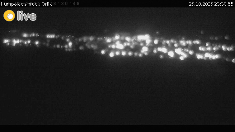Město Humpolec - Humpolec z hradu Orlík - 26.10.2025 v 23:30 Město Humpolec - Humpolec z hradu Orlík - 26.10.2025 v 23:30
