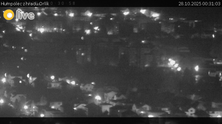 Město Humpolec - Humpolec z hradu Orlík - 28.10.2025 v 00:31 Město Humpolec - Humpolec z hradu Orlík - 28.10.2025 v 00:31