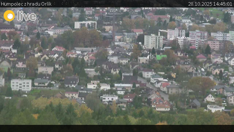 Město Humpolec - Humpolec z hradu Orlík - 28.10.2025 v 14:45 Město Humpolec - Humpolec z hradu Orlík - 28.10.2025 v 14:45
